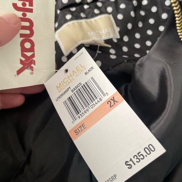 Michael Kors Black and White Polka Dot Vest - Picture 3 of 4